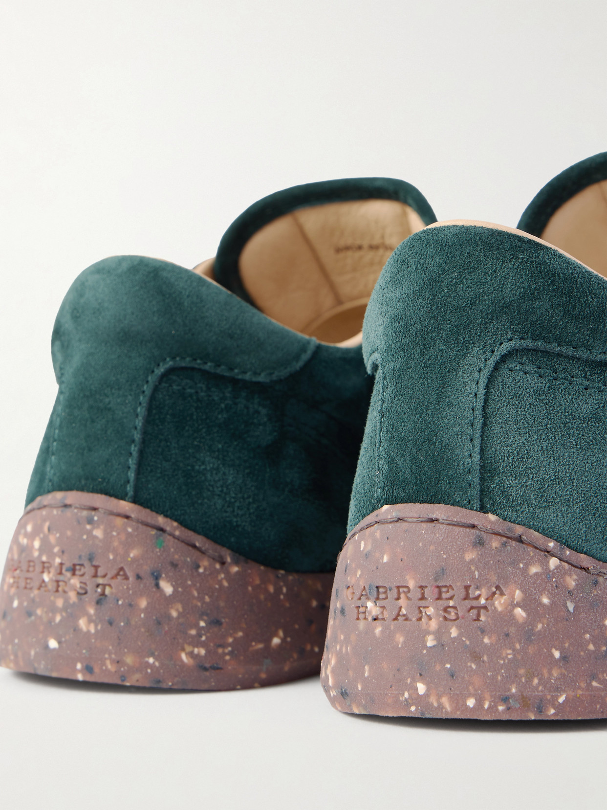 Gabriela Hearst Ohio Suede Sneakers In Green