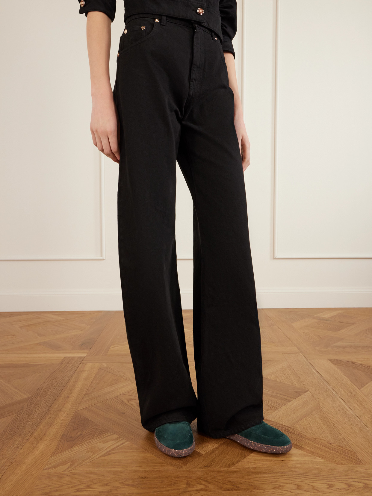 Gabriela Hearst Ohio Suede Sneakers In Green