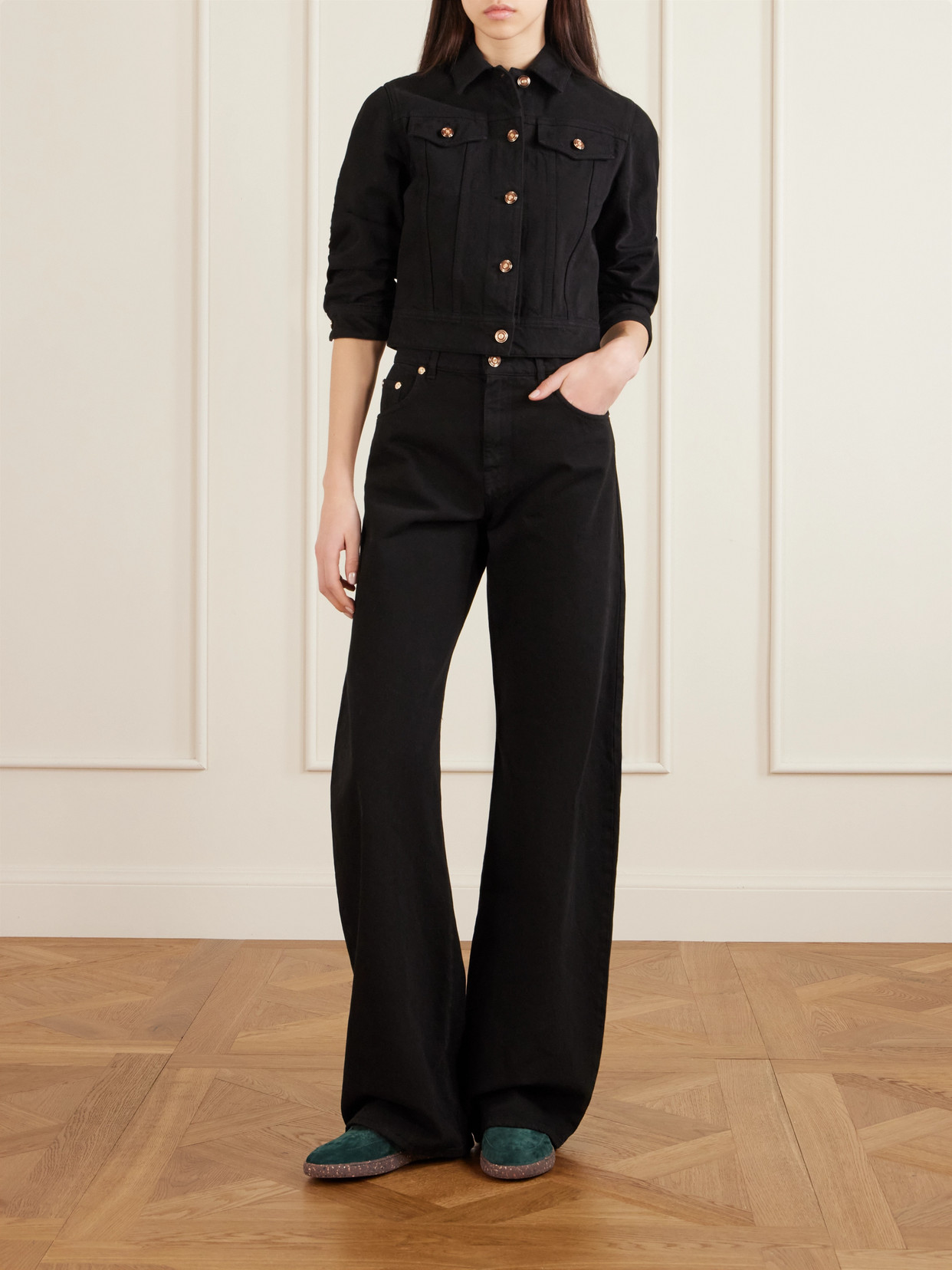 Gabriela Hearst Ohio Suede Sneakers In Green