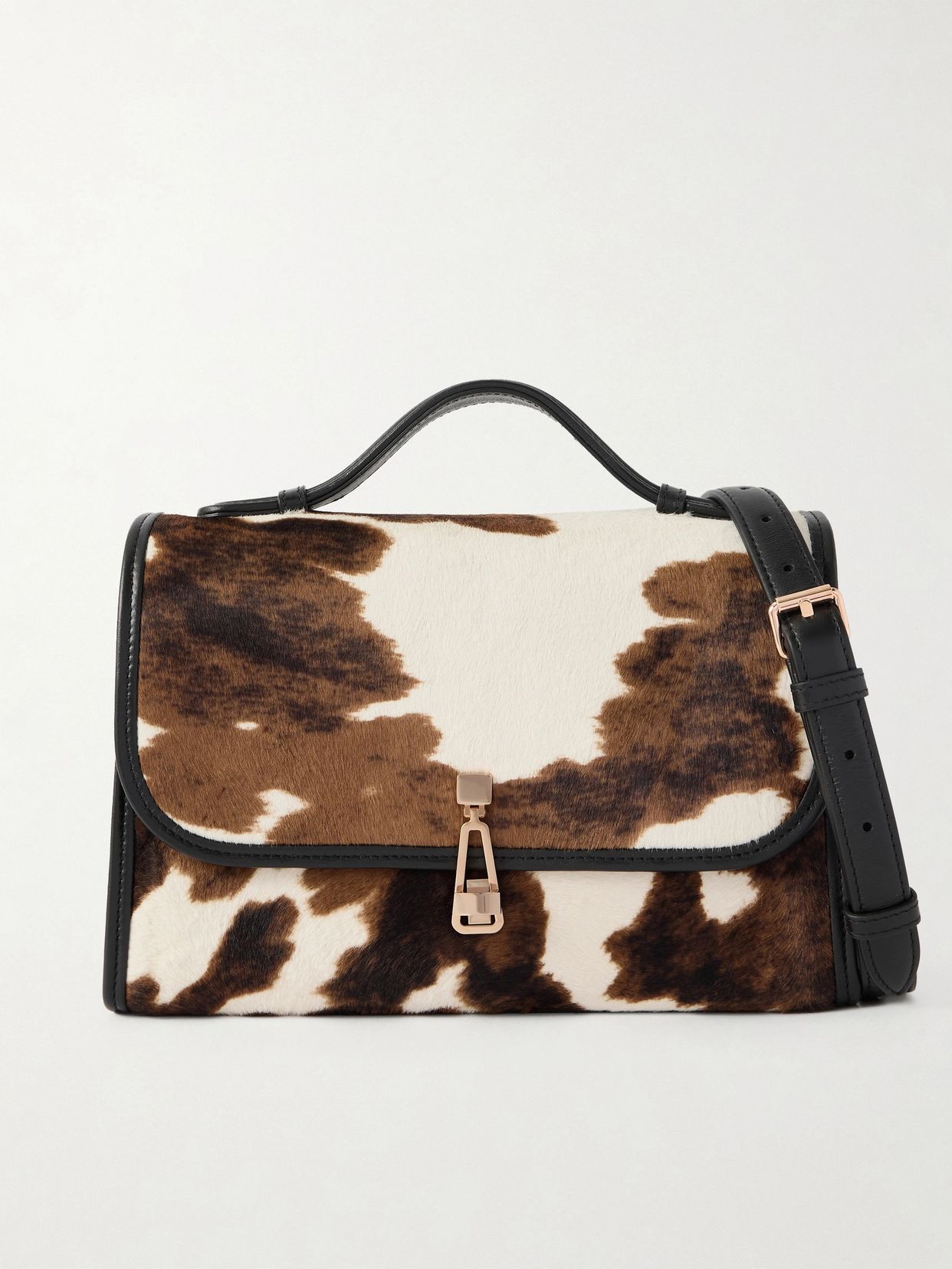 Leonora medium cow-print calf hair tote