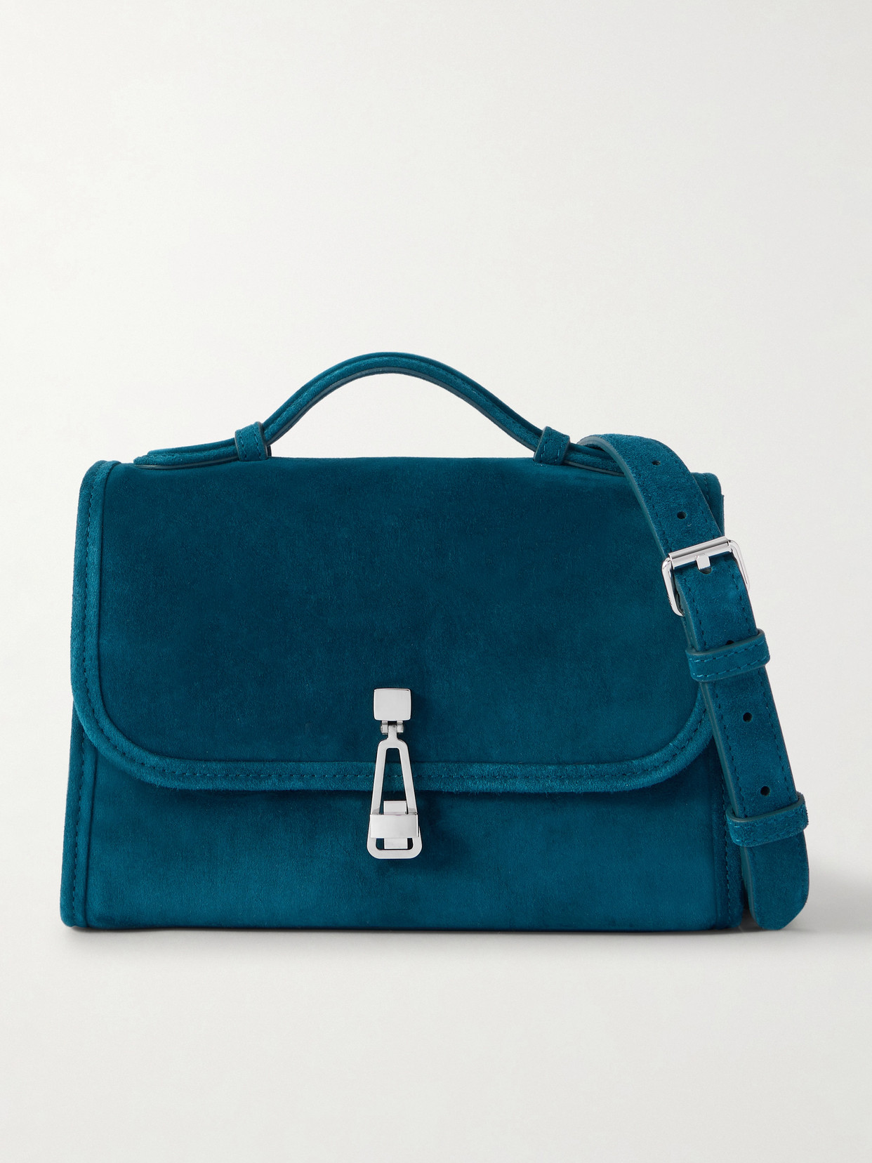 Gabriela Hearst Leonora Small Suede Tote In Blue