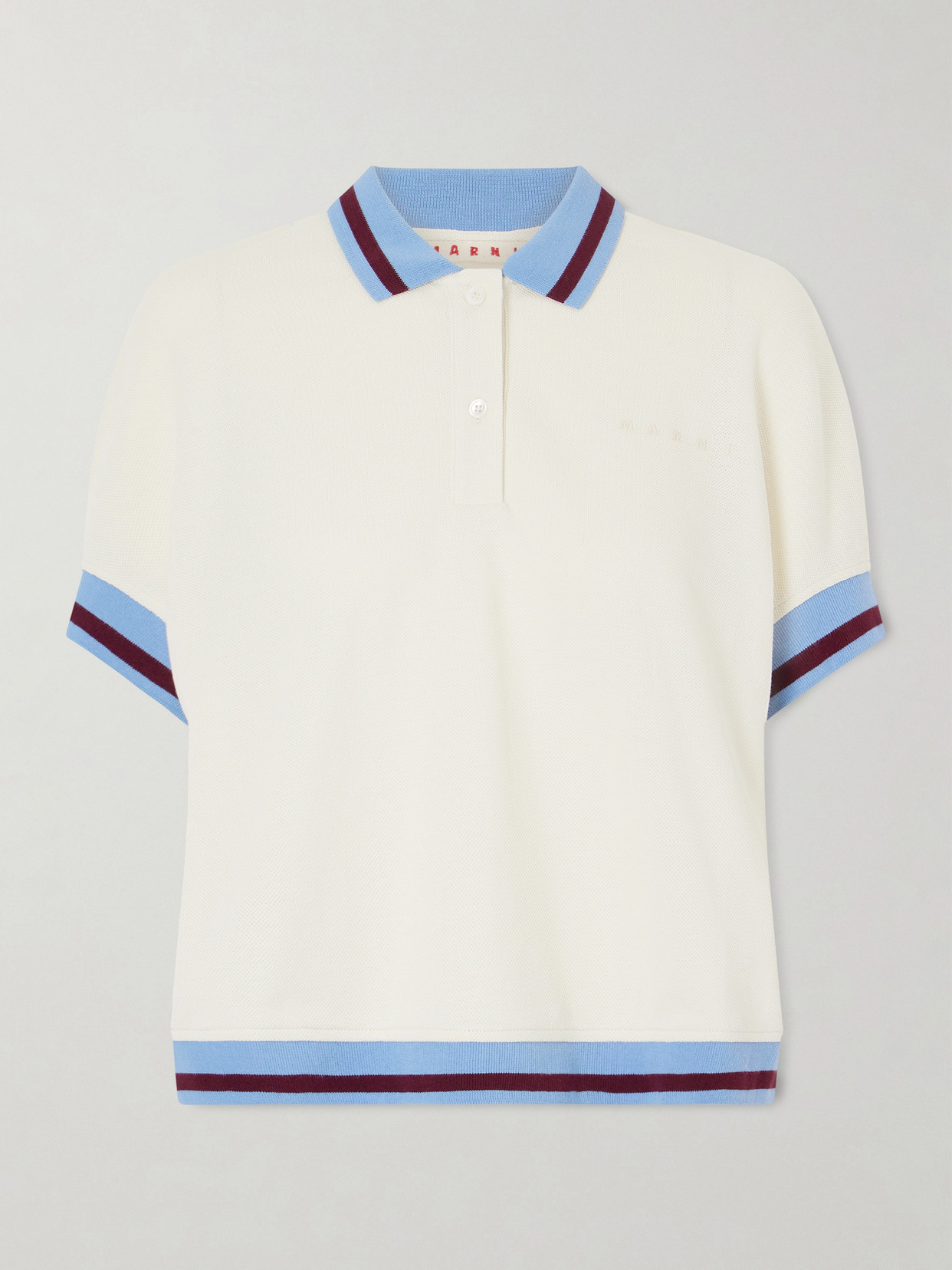 Striped Cotton-Piqué Polo