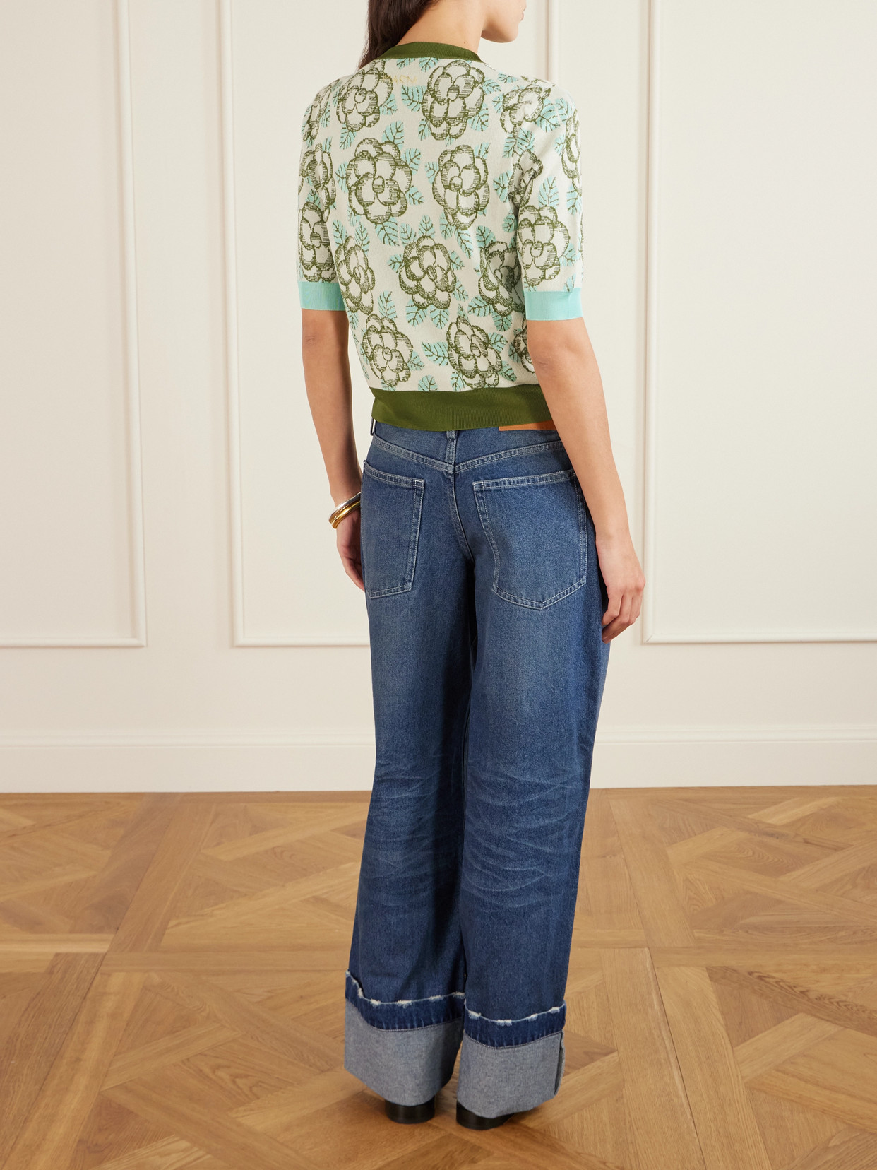 Marni Jacquard-knit Cotton Cardigan In Green