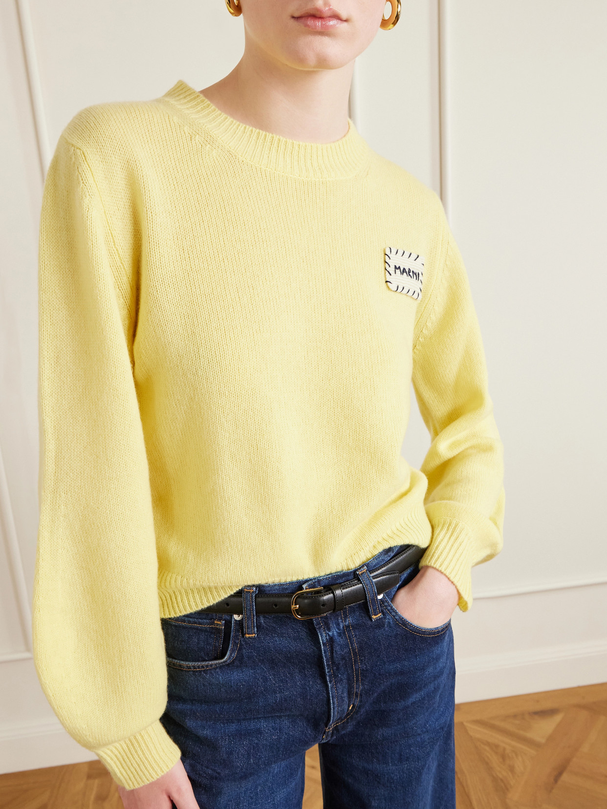 Appliquéd Cashmere Sweater
