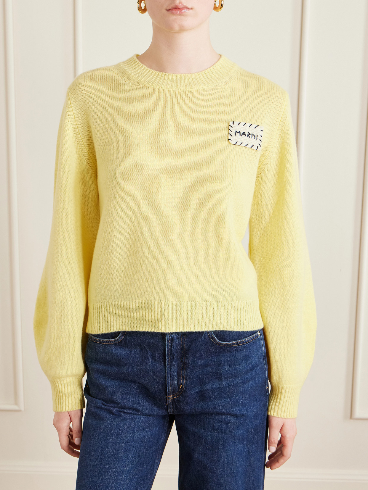 Appliquéd Cashmere Sweater