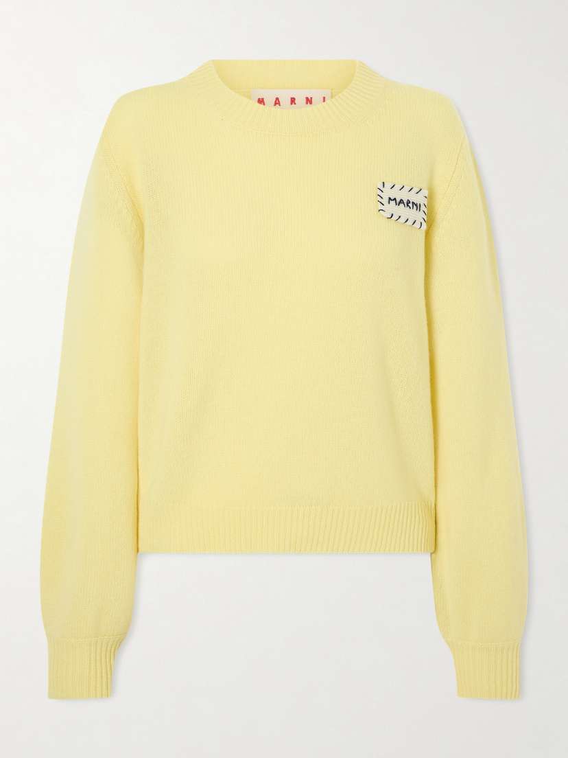 Marni Appliquéd Cashmere Sweater