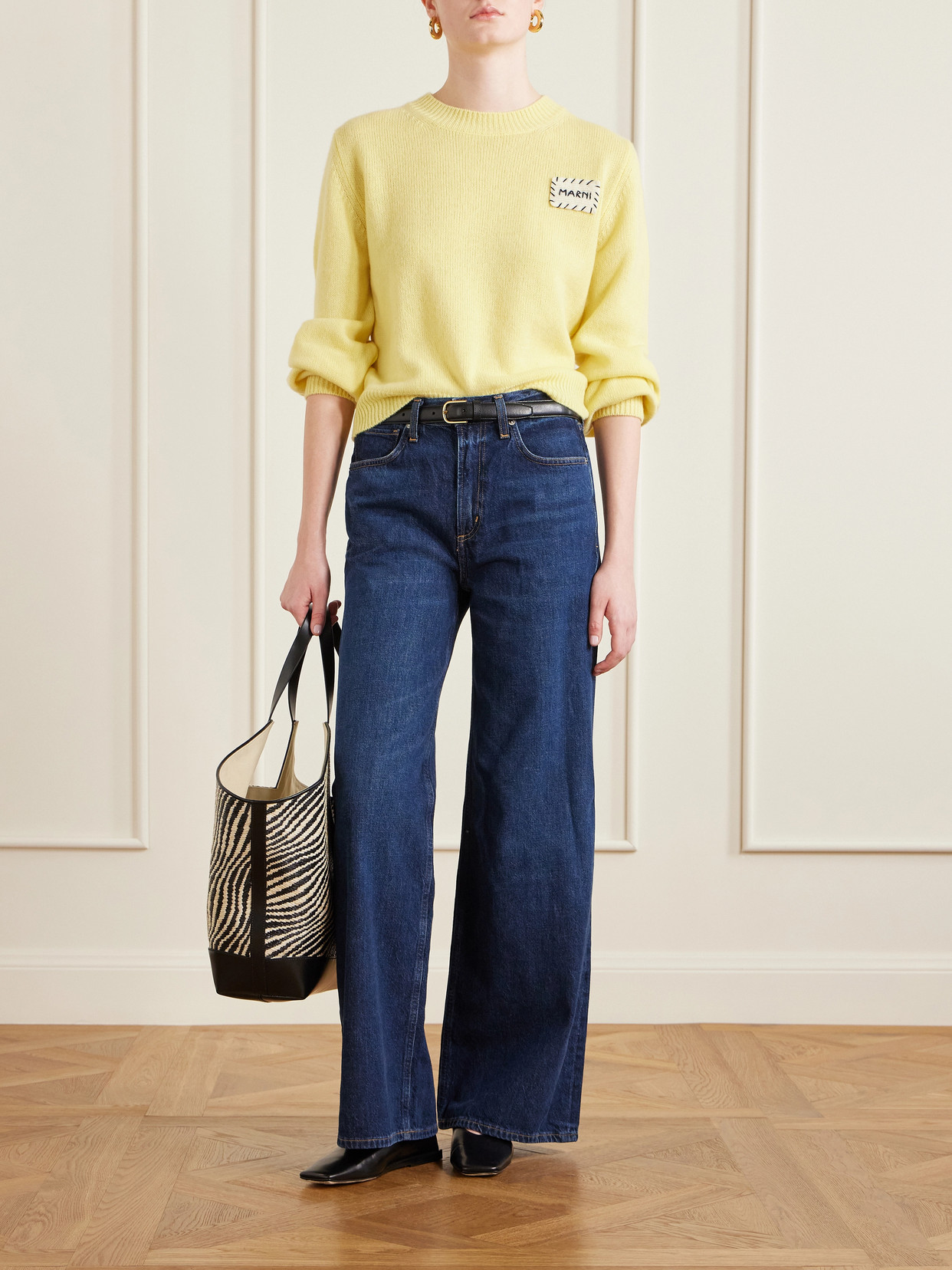 Appliquéd Cashmere Sweater