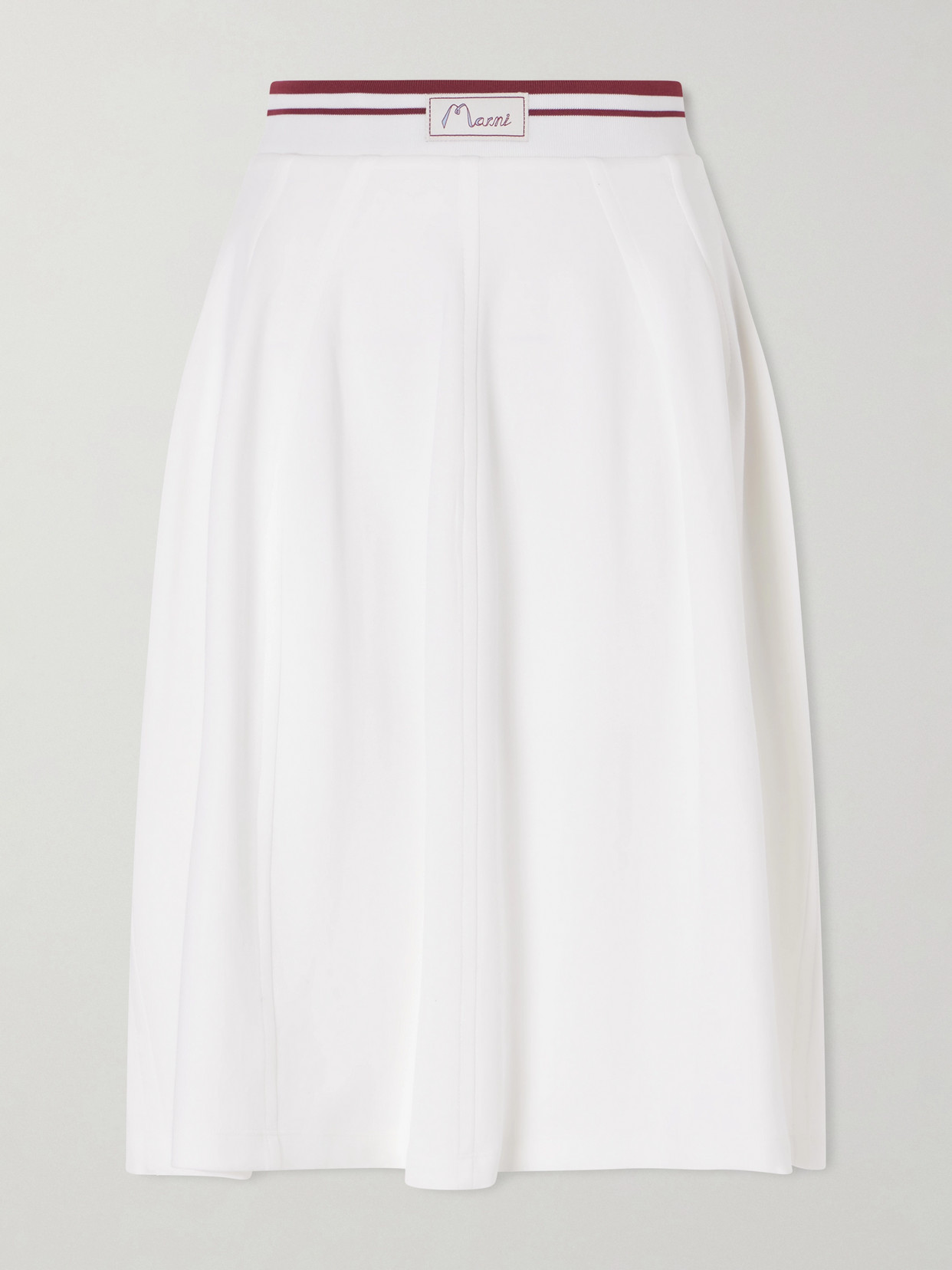 Appliquéd Cotton-Blend Jersey Midi