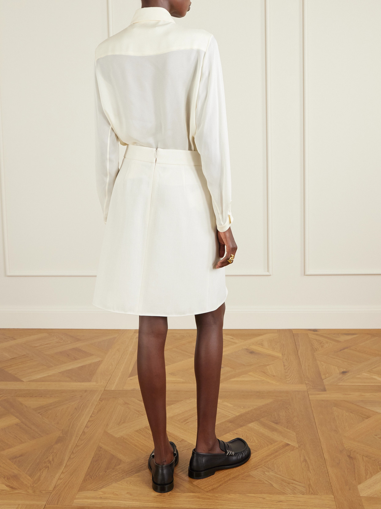 Marni Pleated-detail Mini Skirt In White