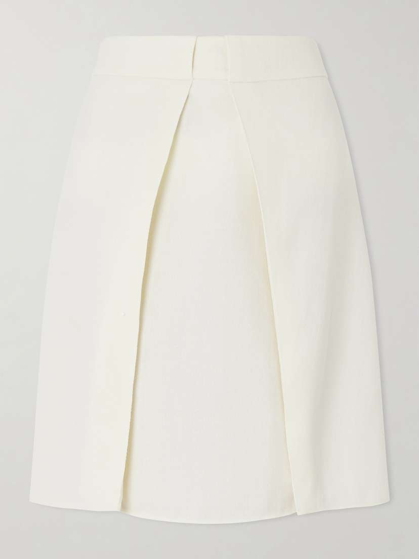 Marni Pleated Wool-crepe Skirt