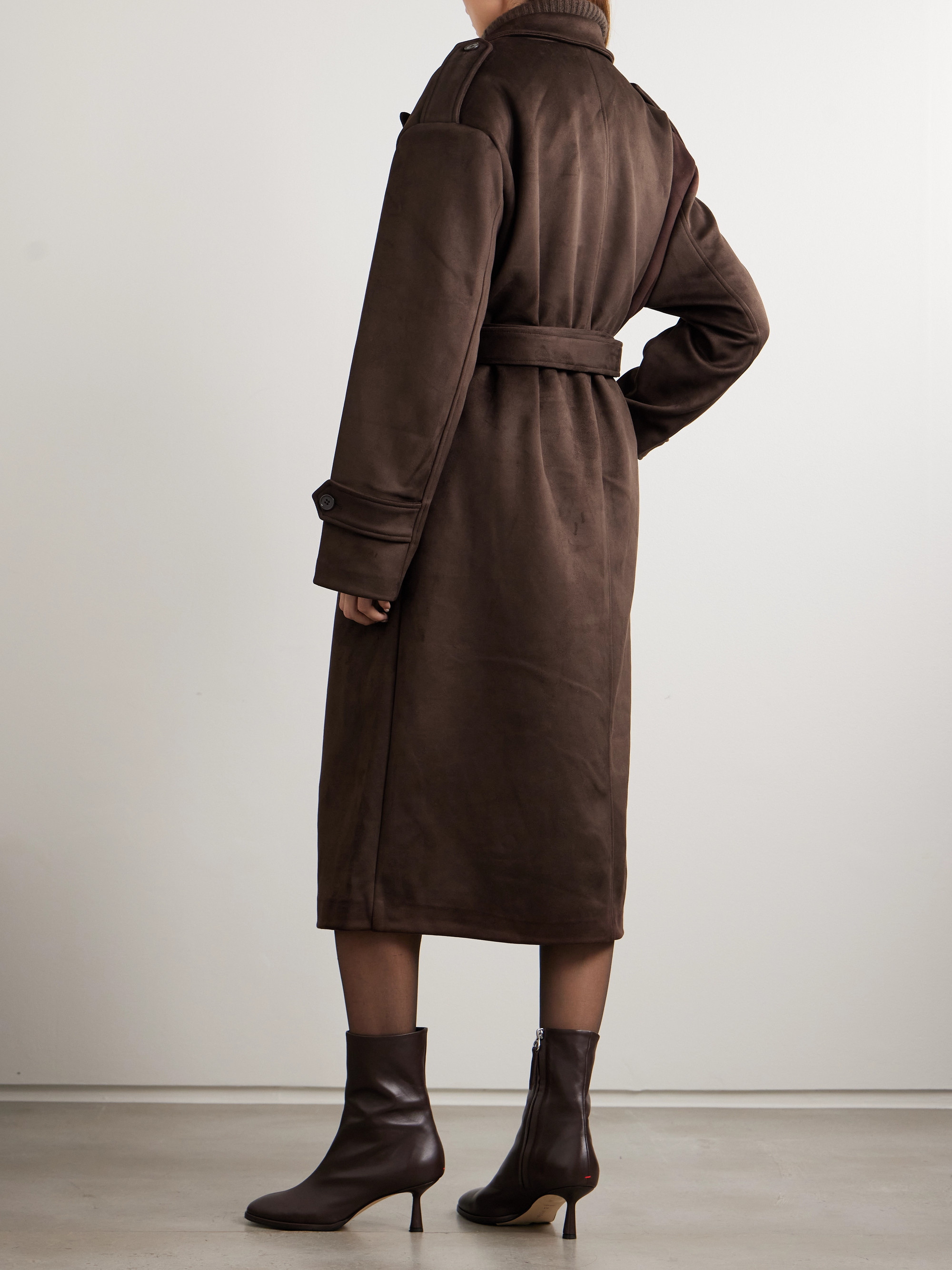 The Frankie Shop Pembroke brushed trench coat