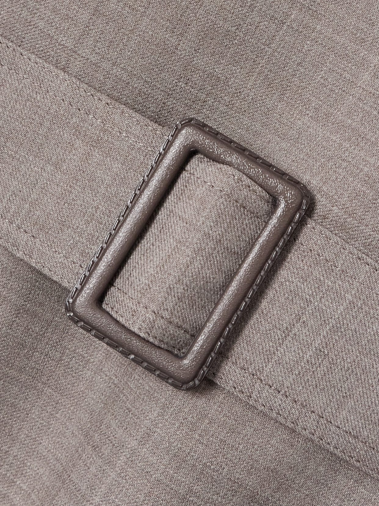 The Frankie Shop Bleecker Woven Trench Coat In Gray
