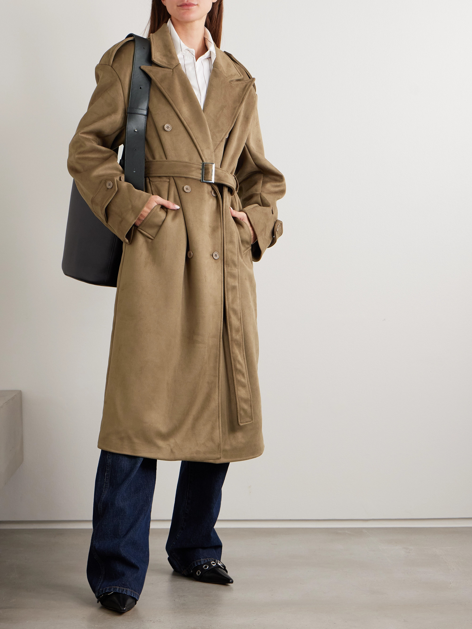 The Frankie Shop - Pembroke brushed trench coat | Plush