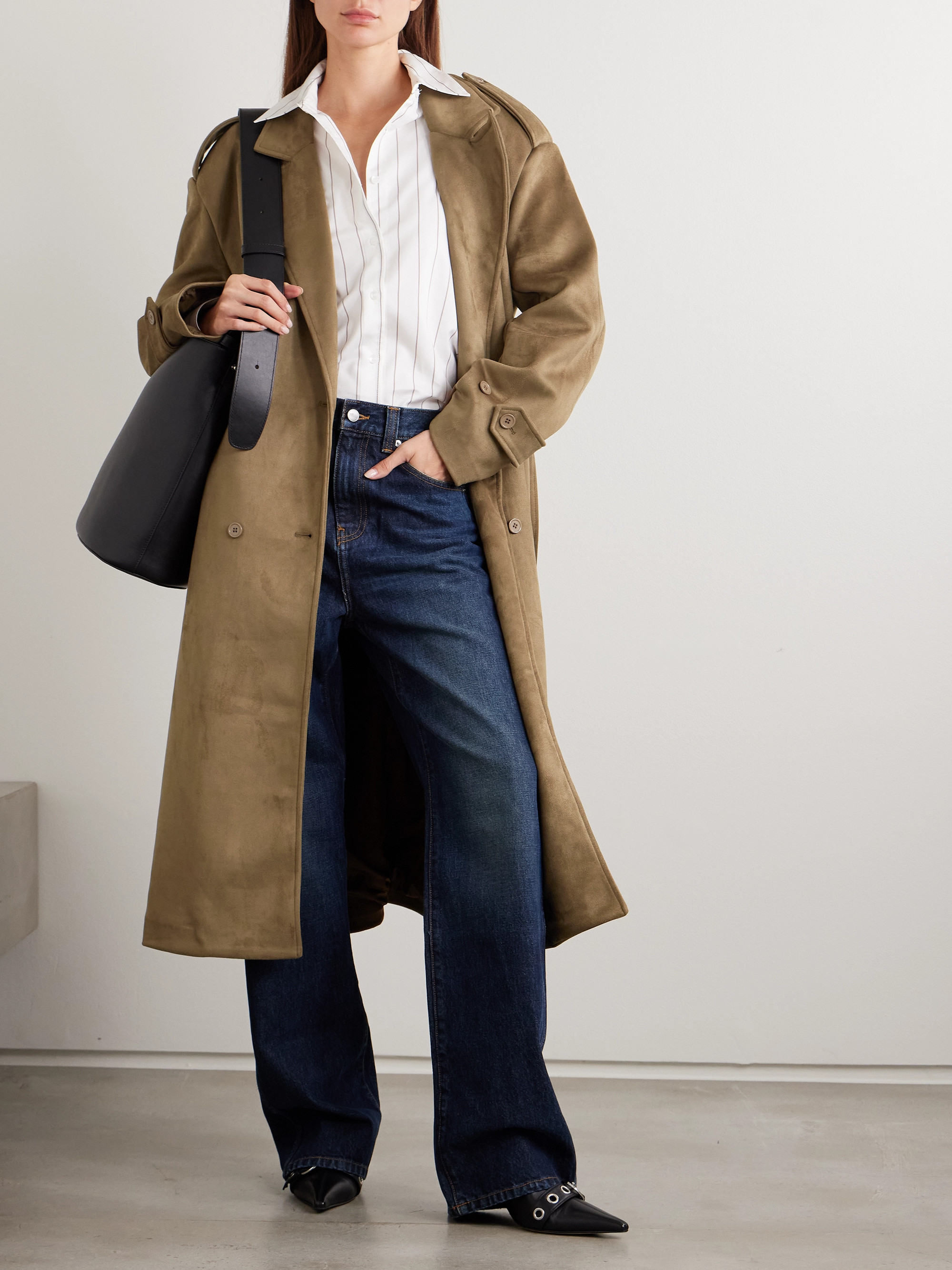 The Frankie Shop - Pembroke brushed trench coat | Plush