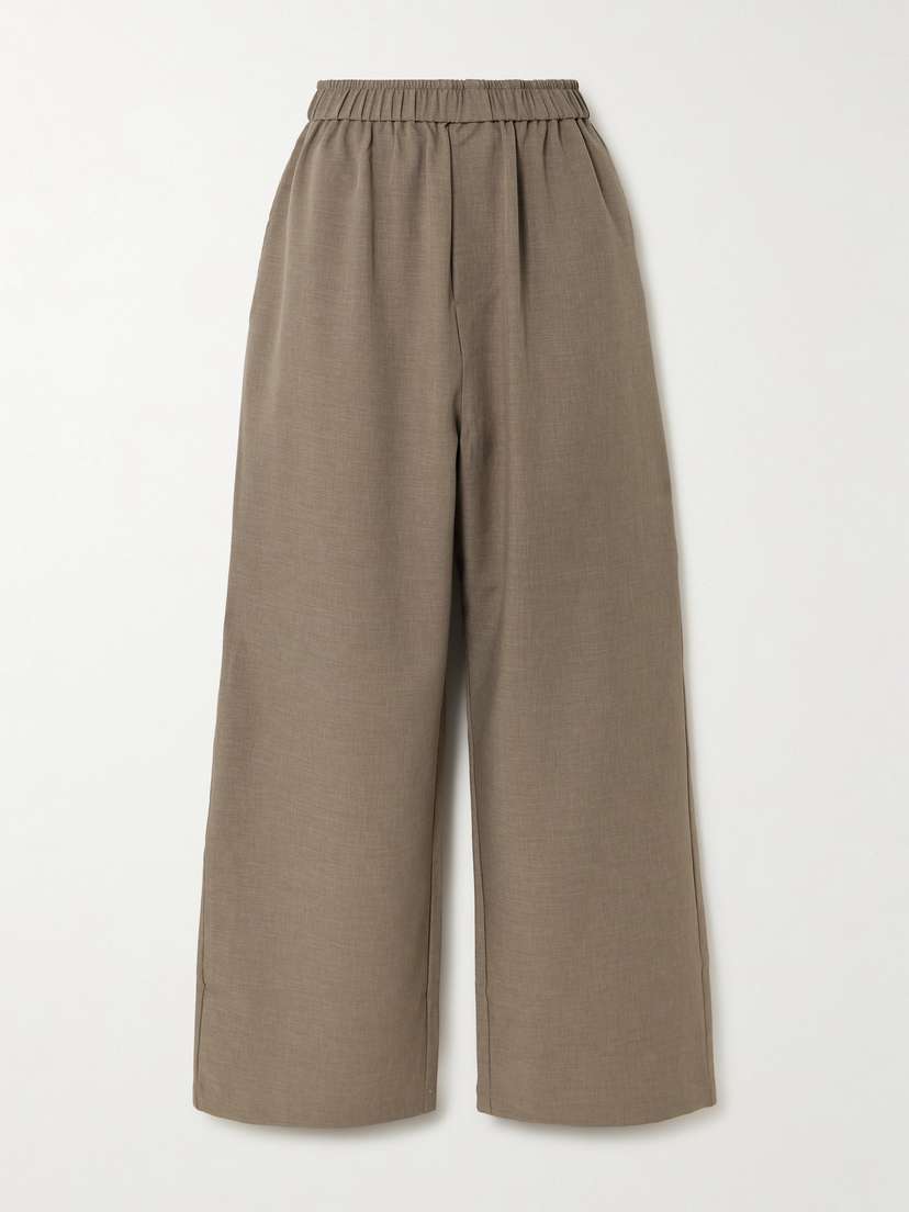The Frankie Shop Baxter Twill Wide-leg Pants