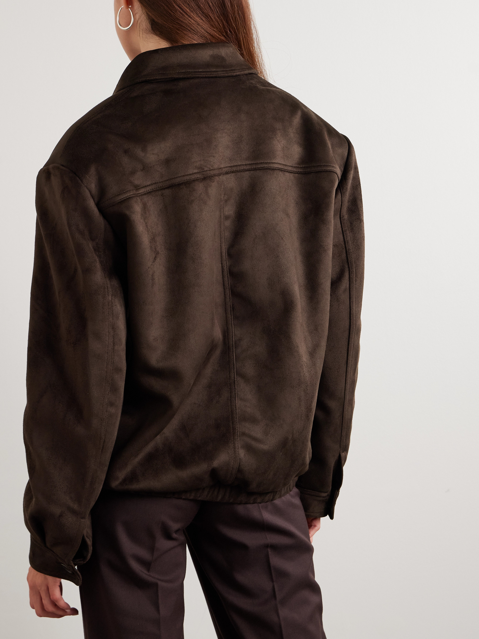 The Frankie Shop Hester oversized brushed jacket