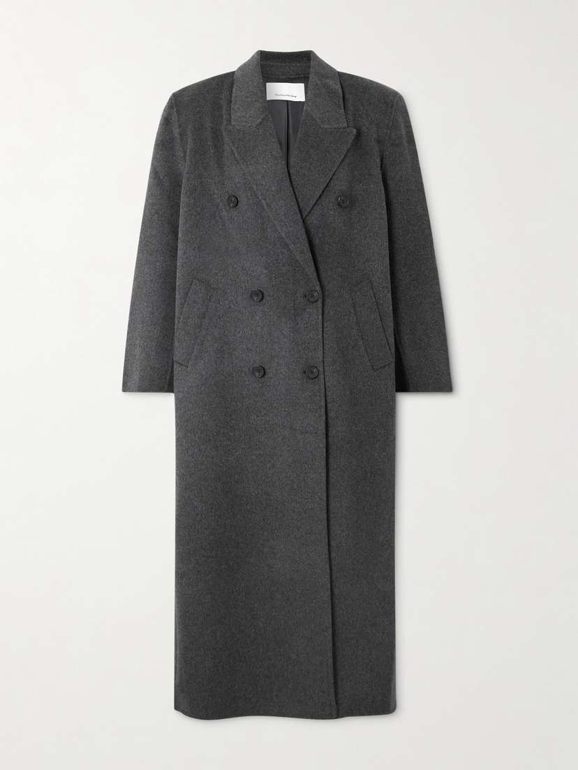 The Frankie Shop Gaia Double-breasted Wool-blend Coat