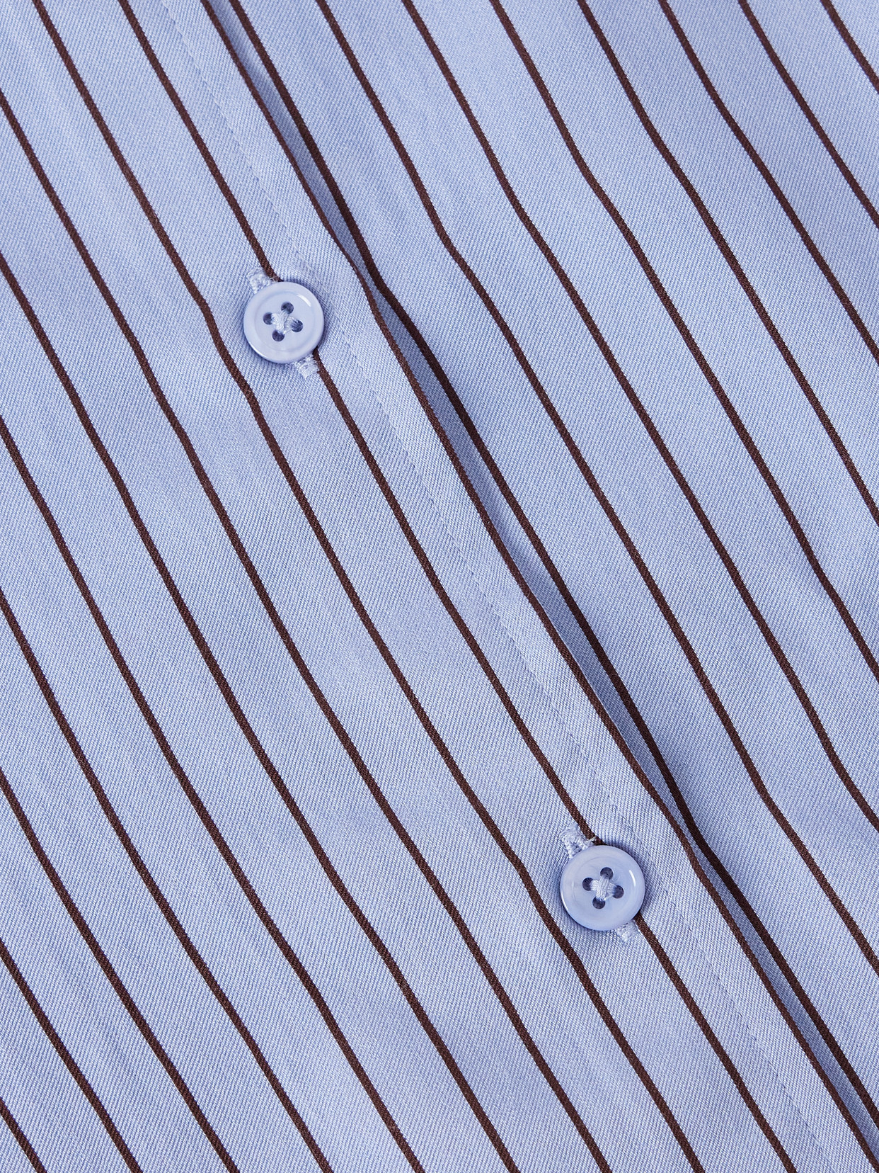 The Frankie Shop Peri Striped Lyocell-blend Twill Shirt In Blue
