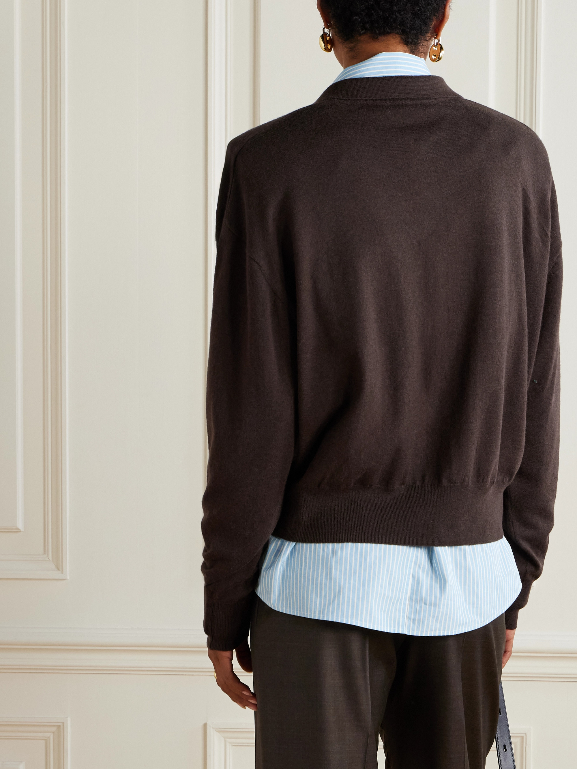 The Frankie Shop Croydon wool-blend polo shirt