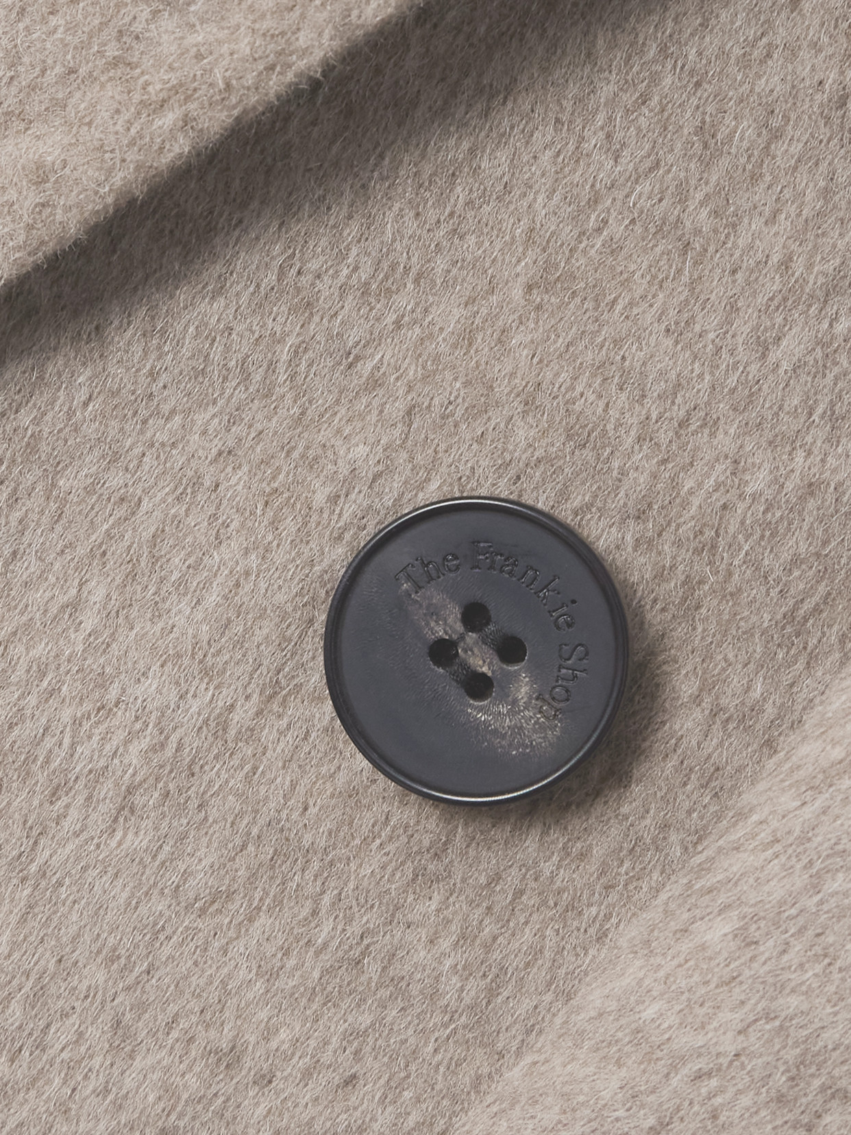 Gaia Oversized Double-Breasted Wool-Blend Coat