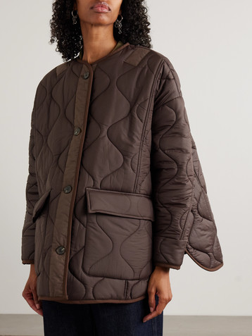 The Frankie Shop Teddy quilted shell jacket