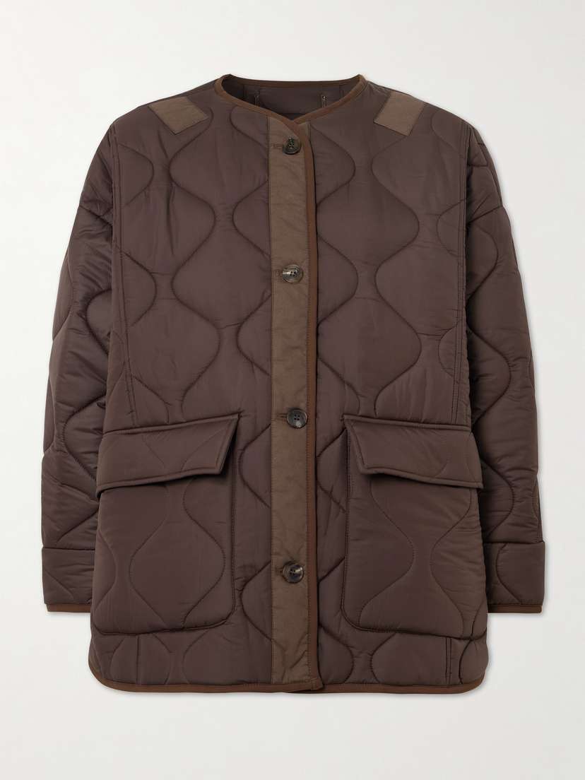 The Frankie Shop Teddy Quilted Shell Jacket