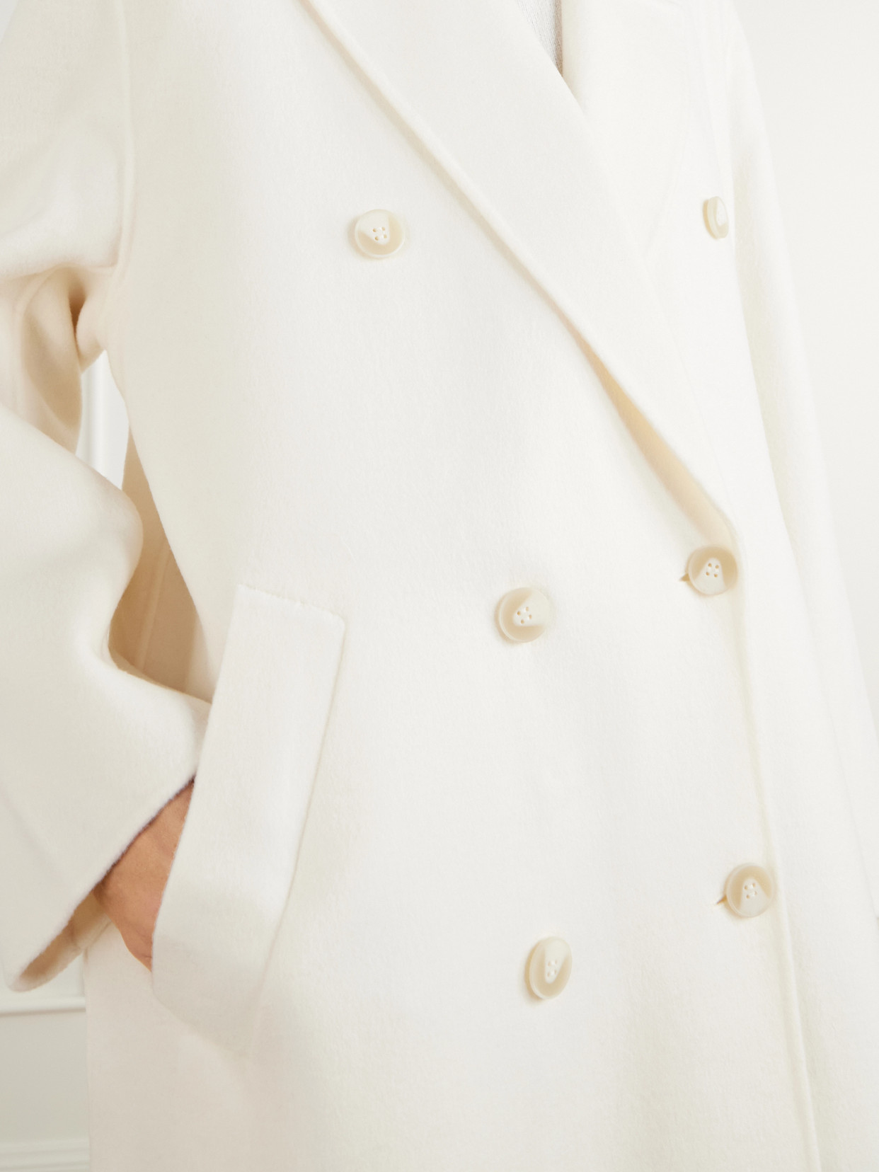 Gaia Double-Breasted Wool-Blend Coat