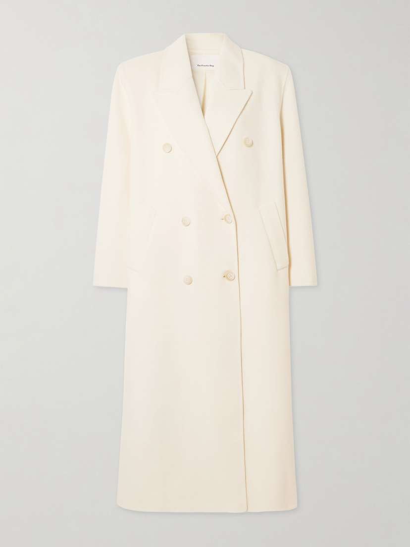 The Frankie Shop Gaia Double-breasted Wool-blend Coat