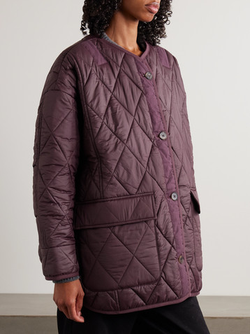 The Frankie Shop Teddy quilted shell jacket