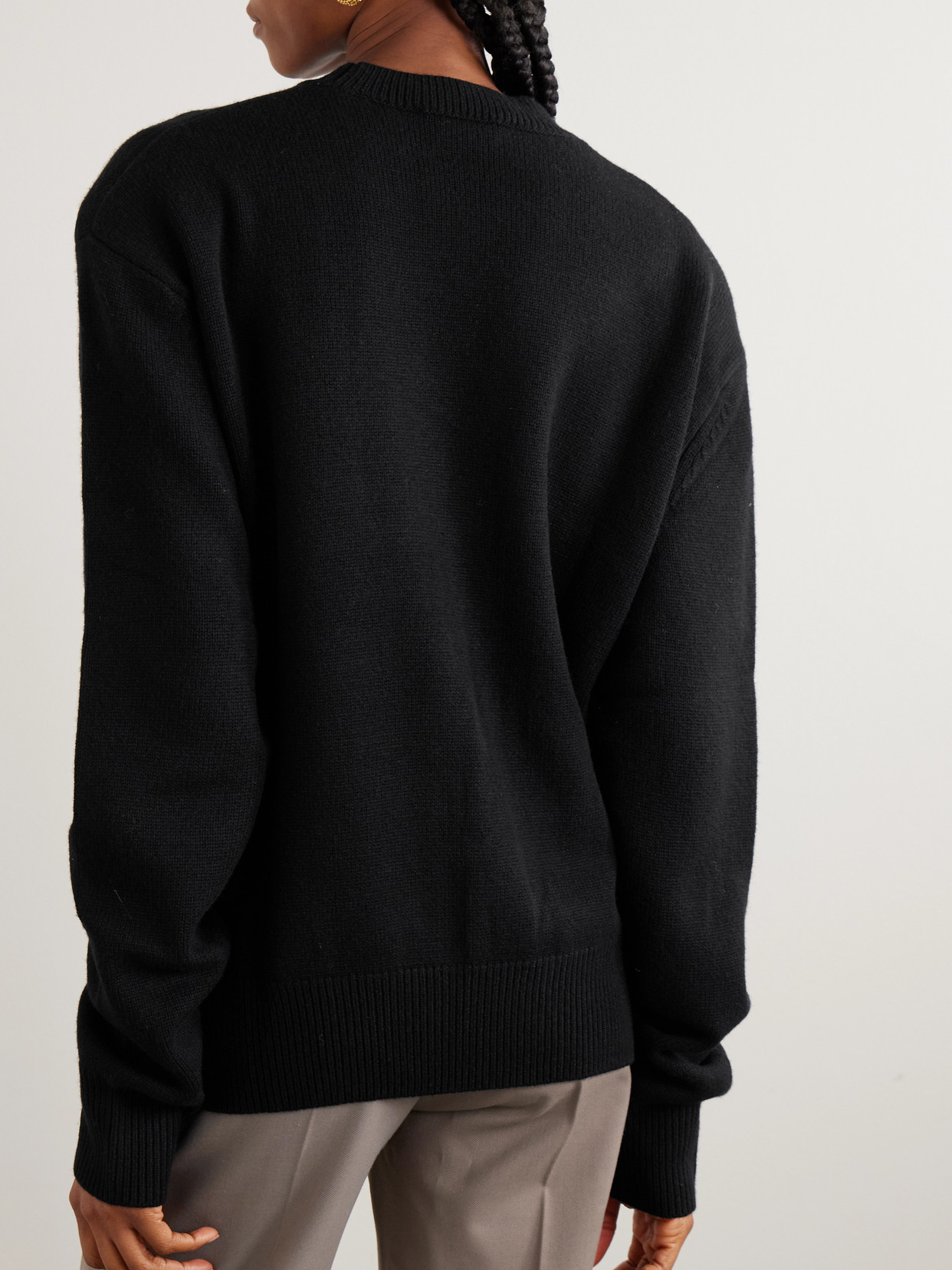 Rafaela Cropped Merino Wool And Cashmere-Blend Sweater