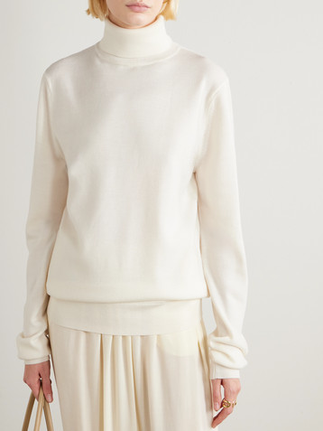 The Frankie Shop Eve merino wool turtleneck sweater