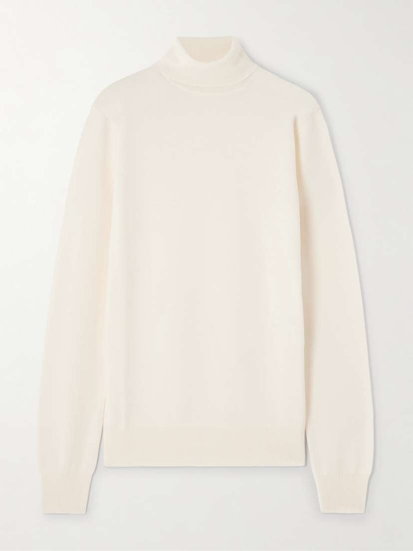The Frankie Shop Eve Merino Wool Turtleneck Sweater