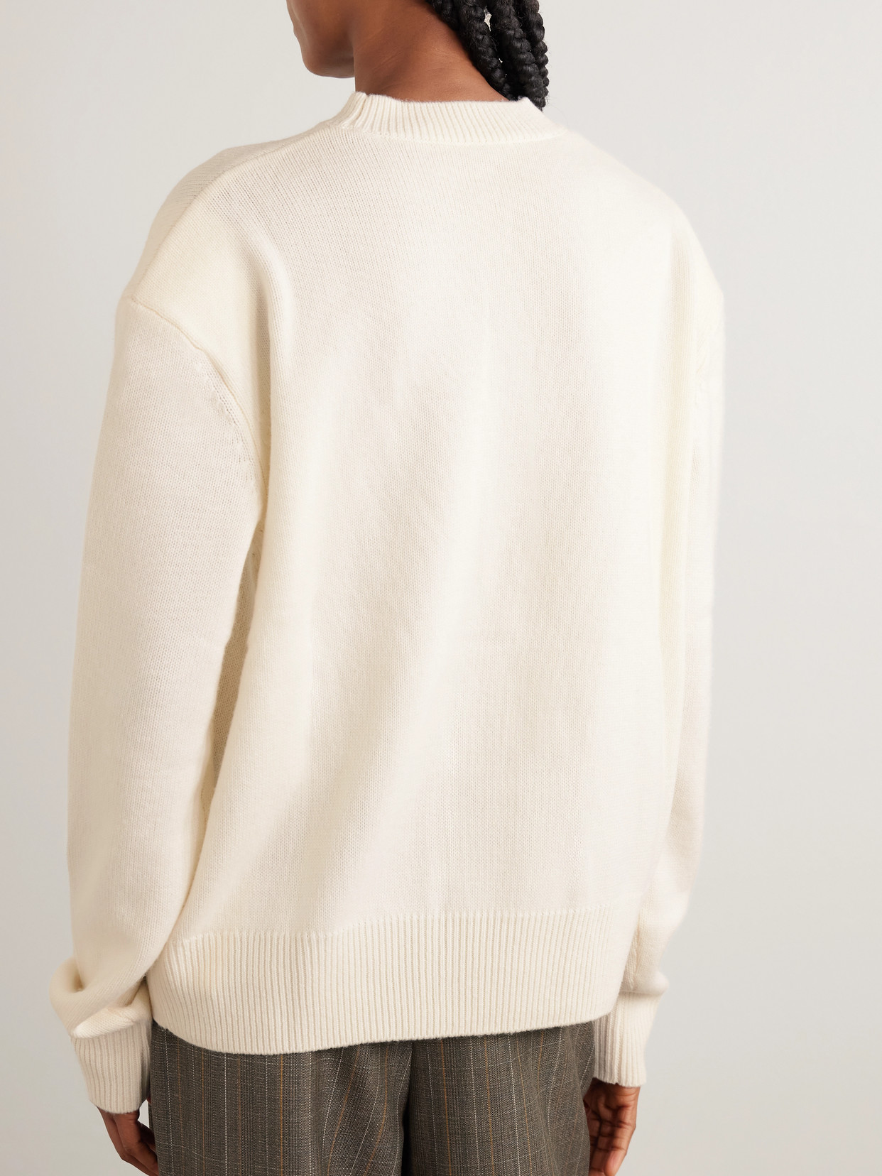 Rafaela Cropped Merino Wool And Cashmere-Blend Sweater