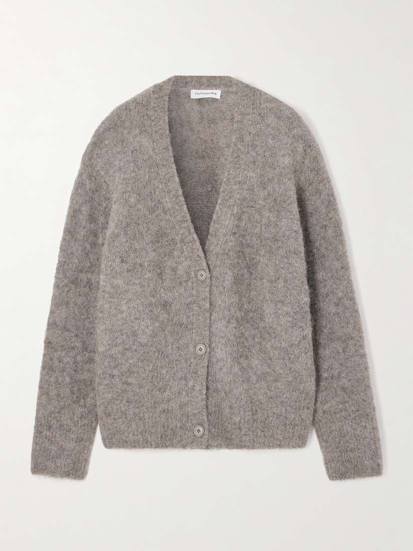 The Frankie Shop Elland Brushed Alpaca-blend Cardigan