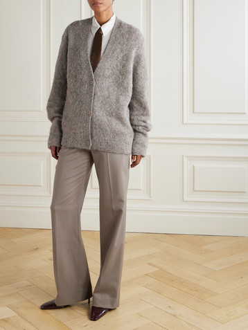 The Frankie Shop Elland brushed alpaca-blend cardigan