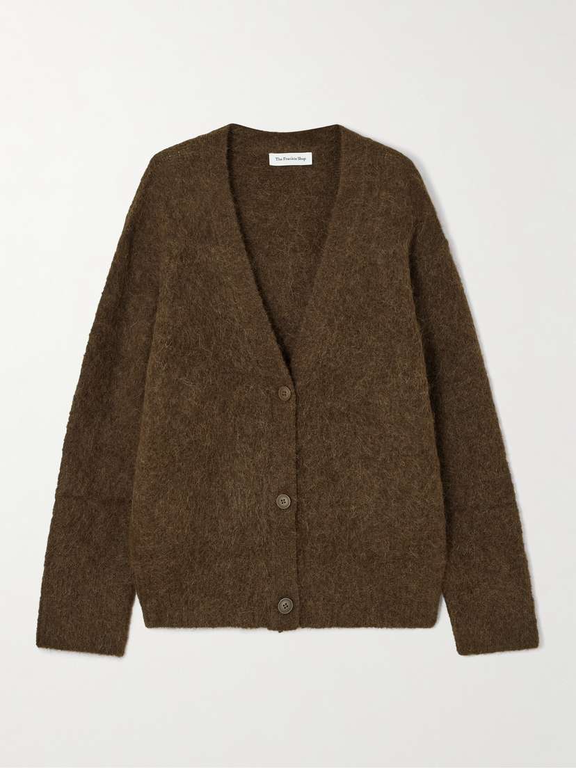 The Frankie Shop Elland Brushed Alpaca-blend Cardigan