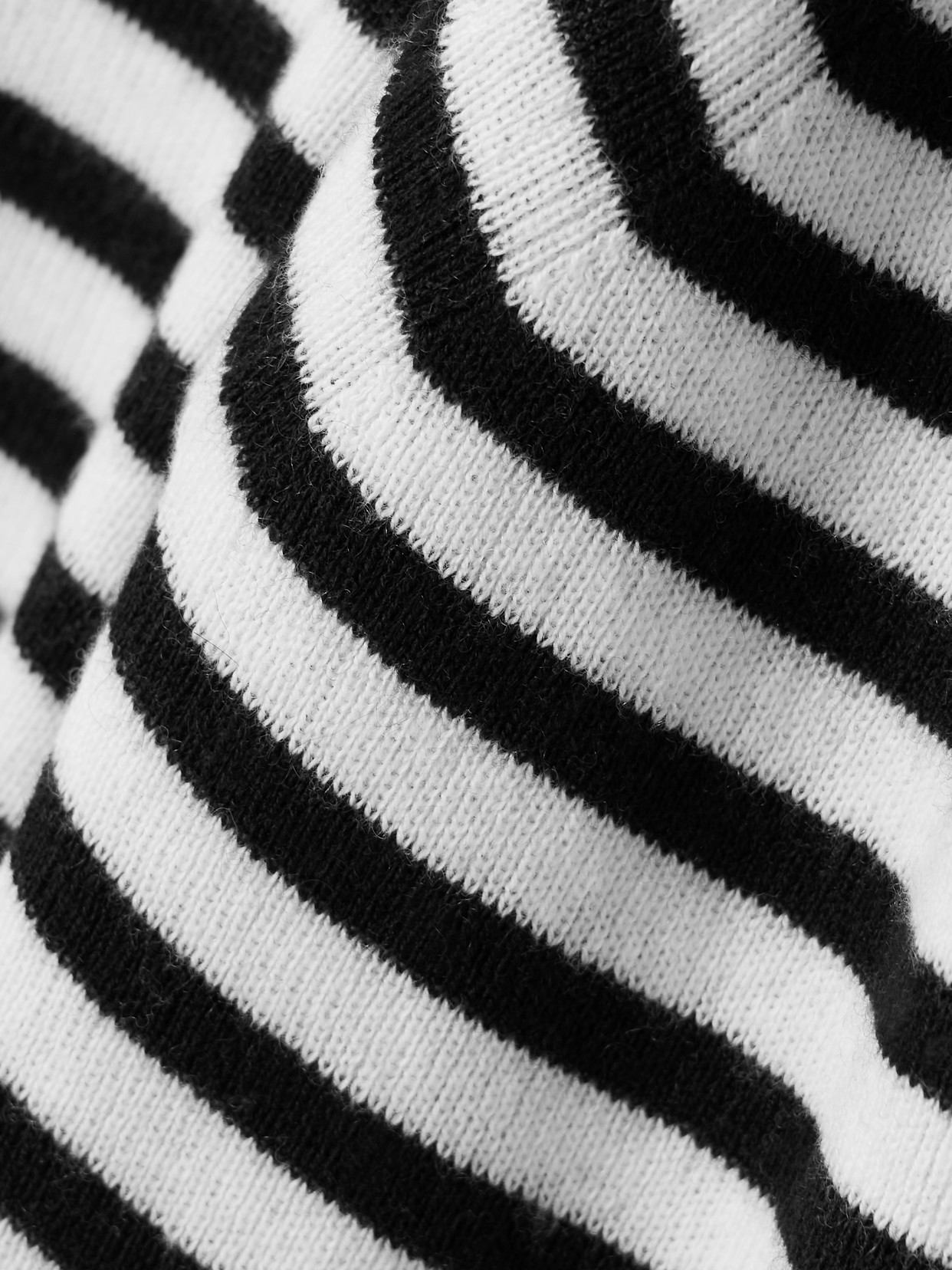 Vivian Striped Ribbed Cotton And Cashmere-Blend Top