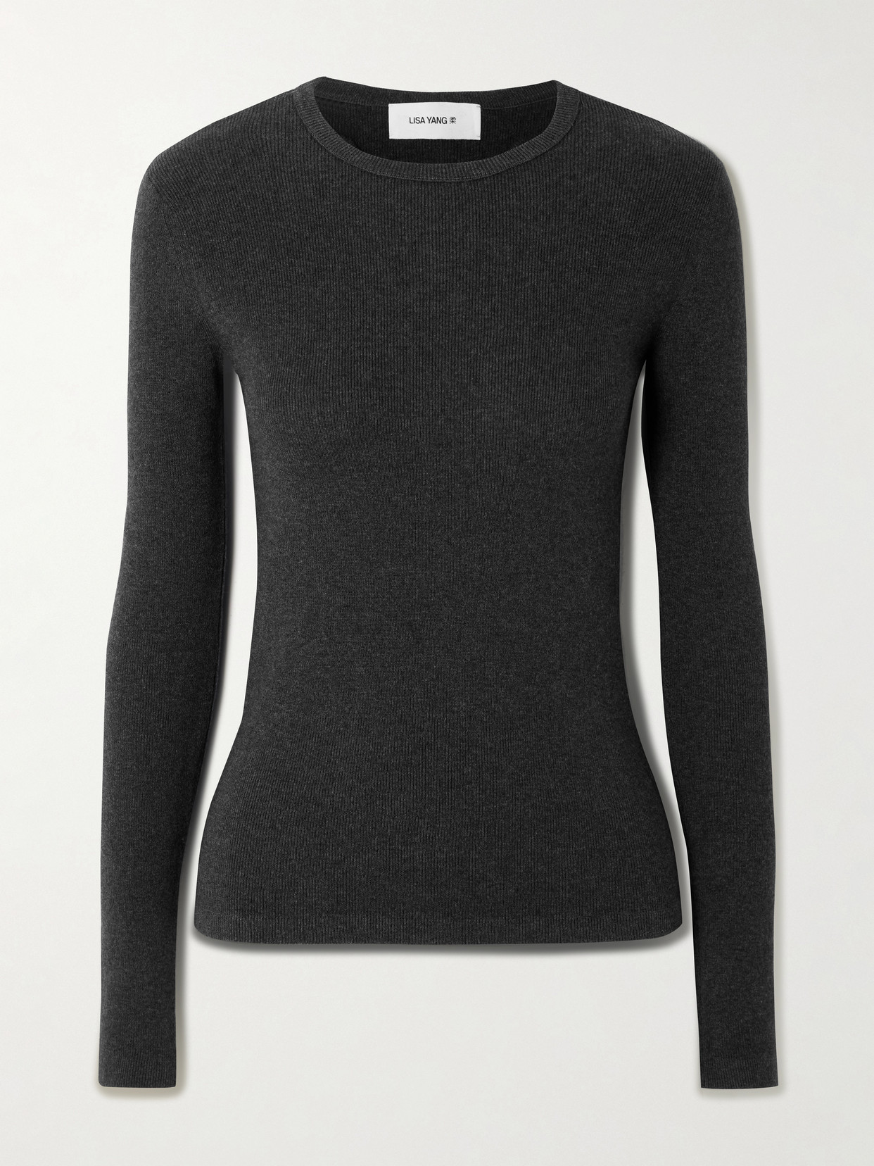 Vivian Ribbed Cotton And Cashmere-Blend T-Shirt