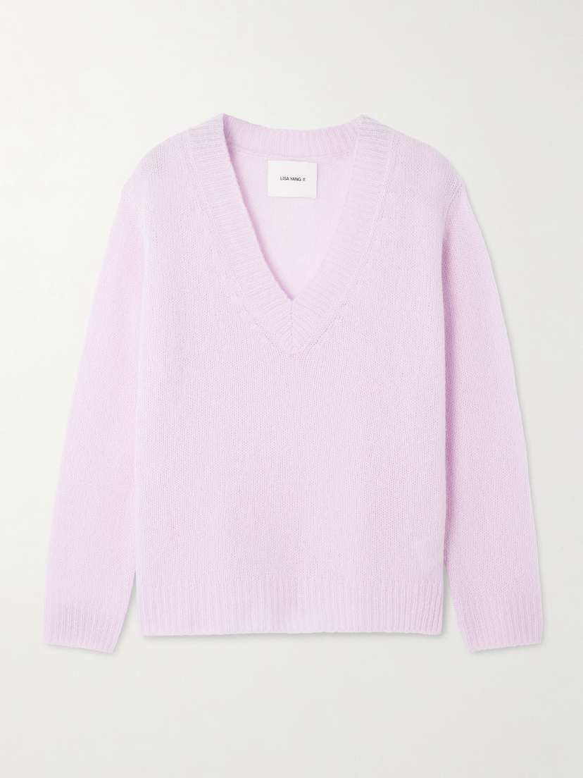Lisa Yang Leona Cashmere And Silk-blend Sweater