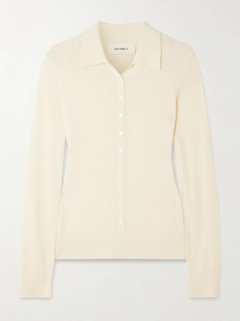 Lisa Yang Agata Ribbed Cashmere Cardigan