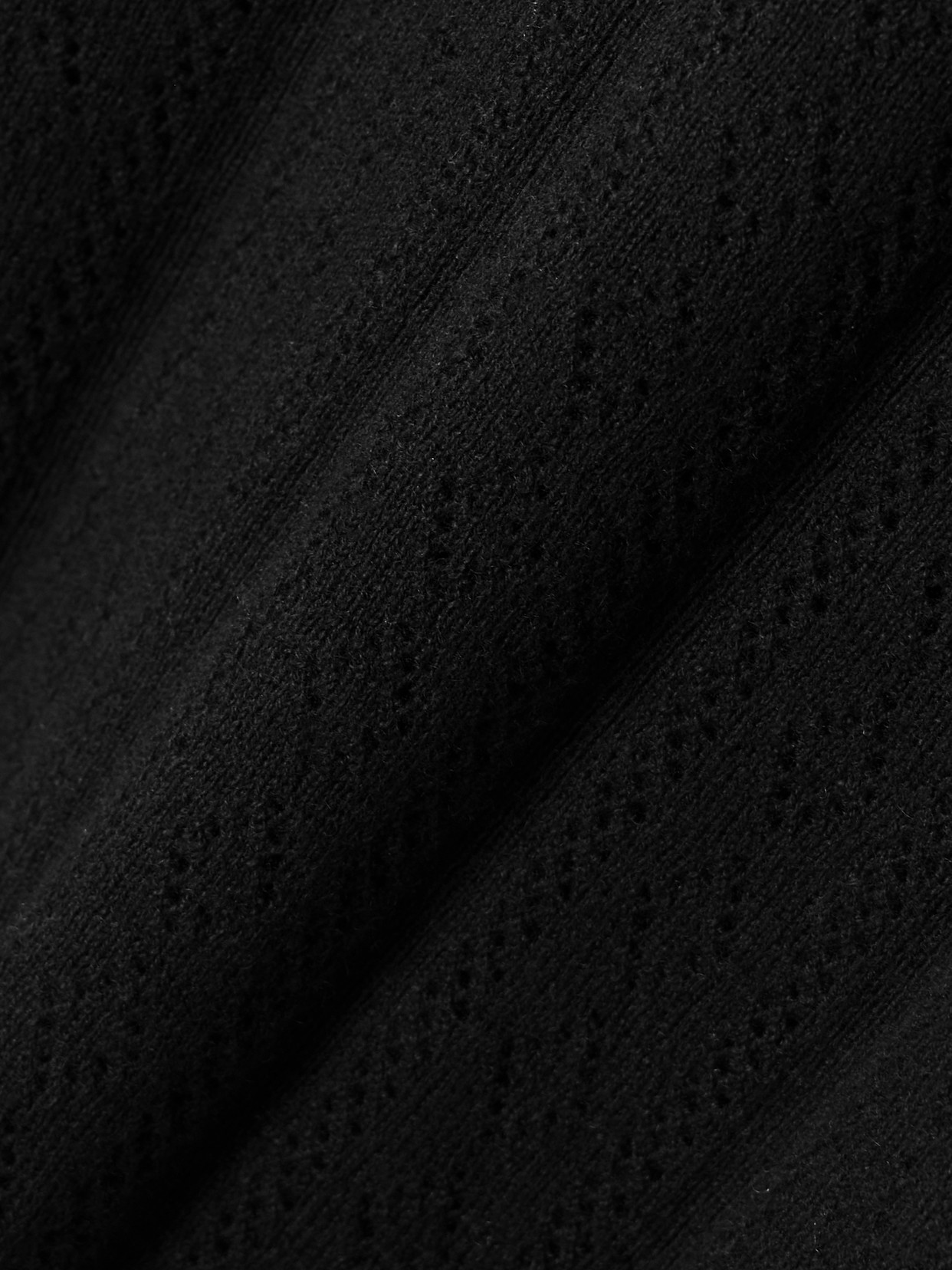Nika Pointelle-Knit Cotton And Cashmere-Blend Sweater