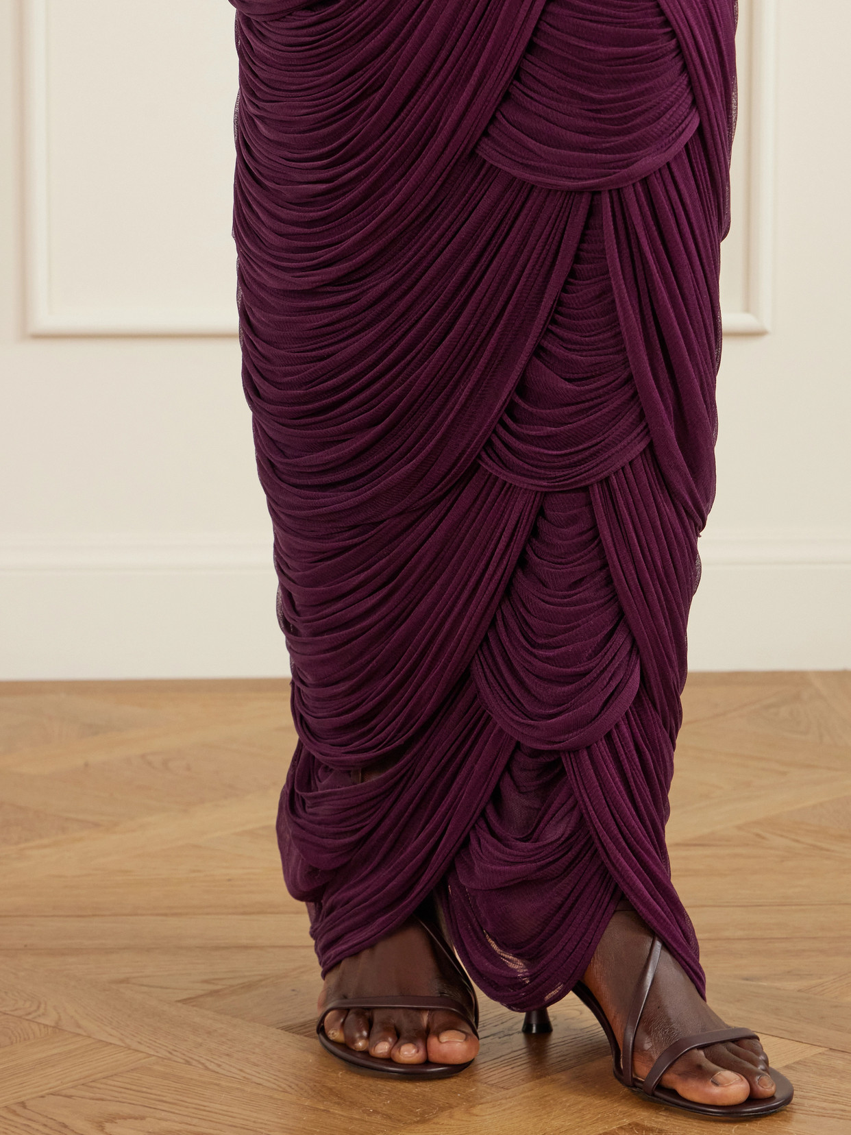 Cosette Draped Tulle Maxi