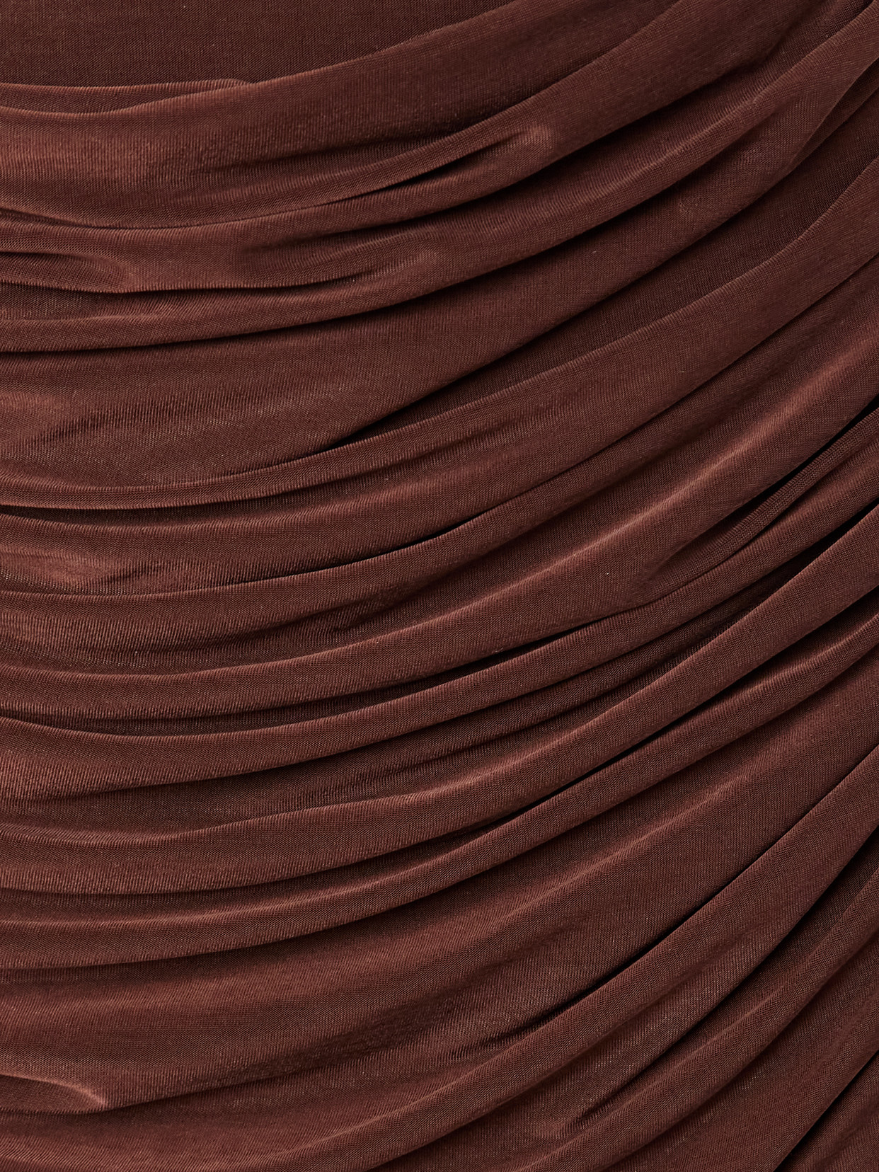 Vivienne Gathered Stretch Satin-Jersey Midi