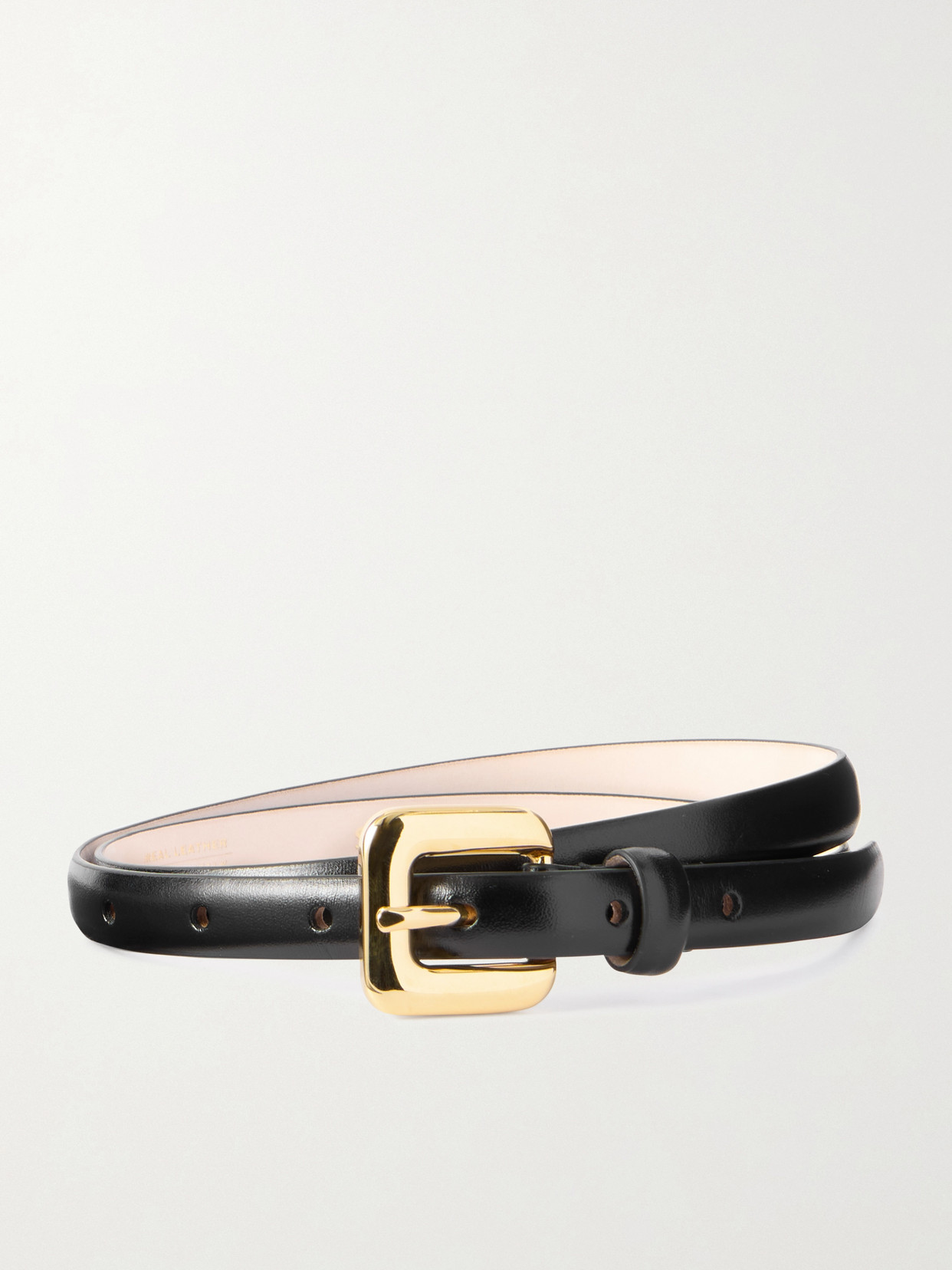 Dehanche Mara Leather Waist Belt In Black