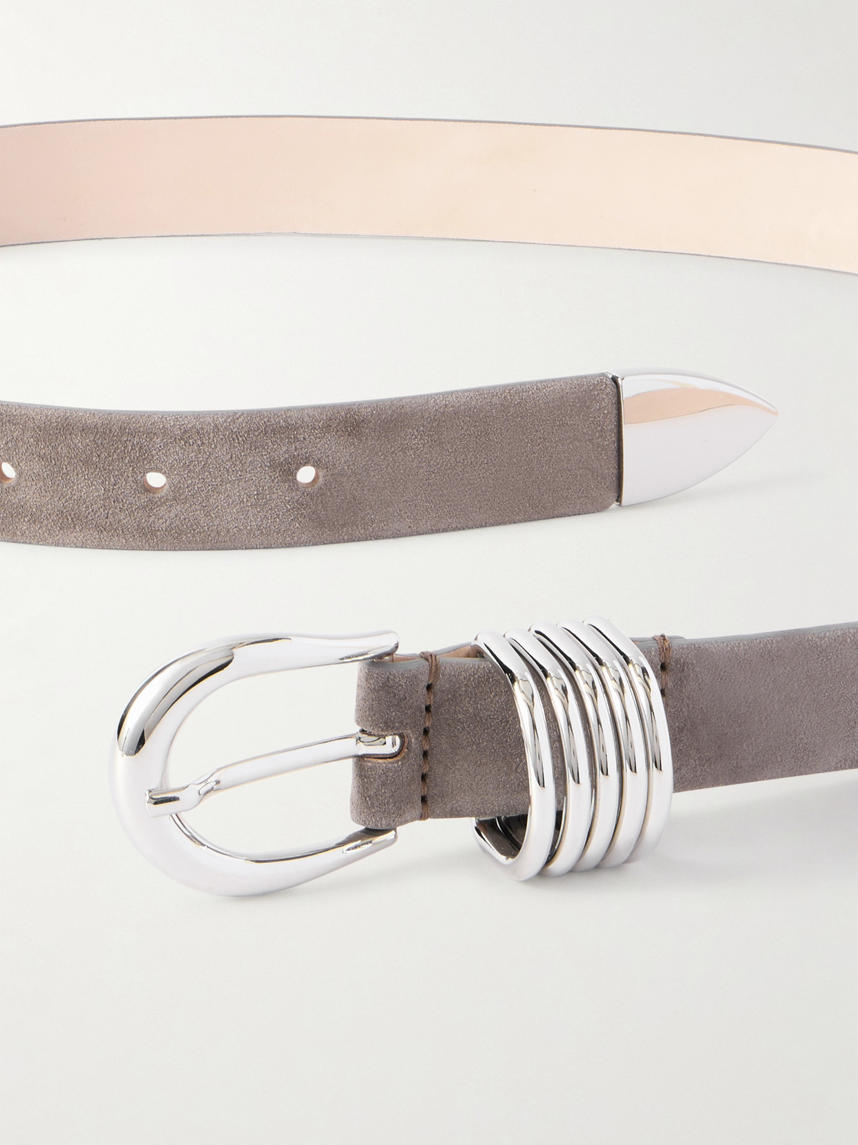 Dehanche Hollyhock Suede Waist Belt In Brown