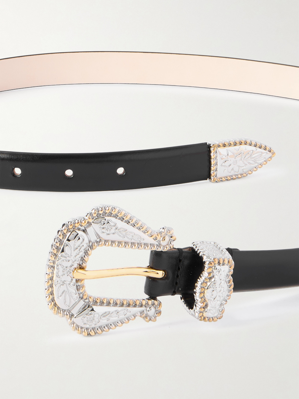Dehanche Santo Leather Belt In Black