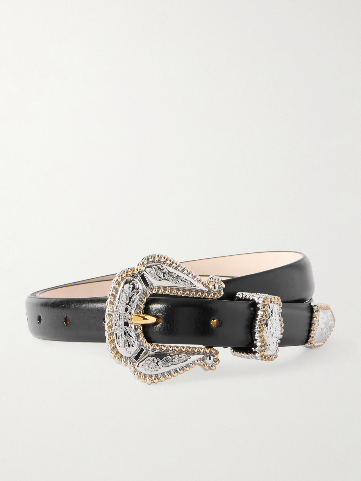 Dehanche Santo Leather Belt In Black