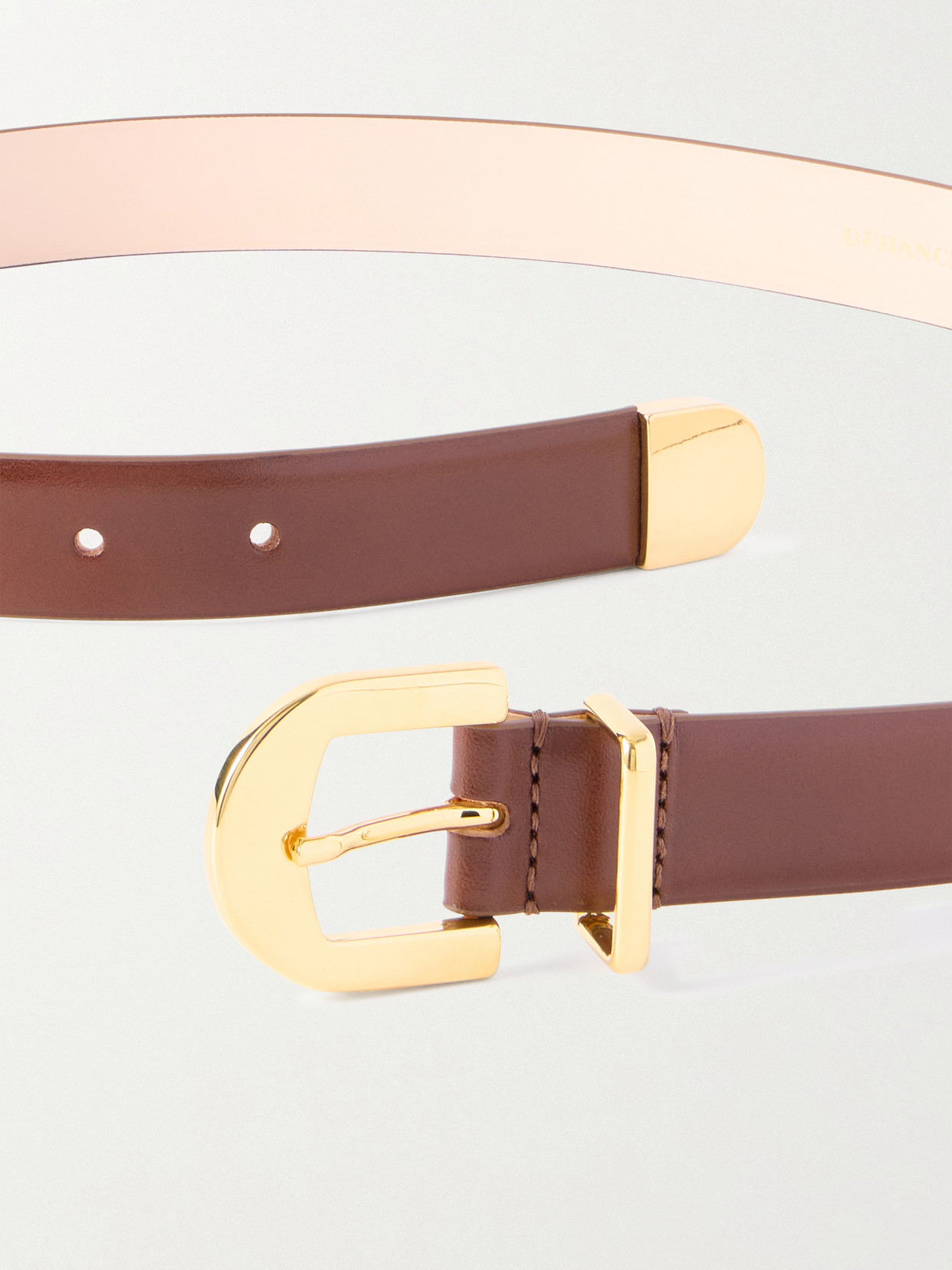 Dehanche Indus Leather Belt In Brown