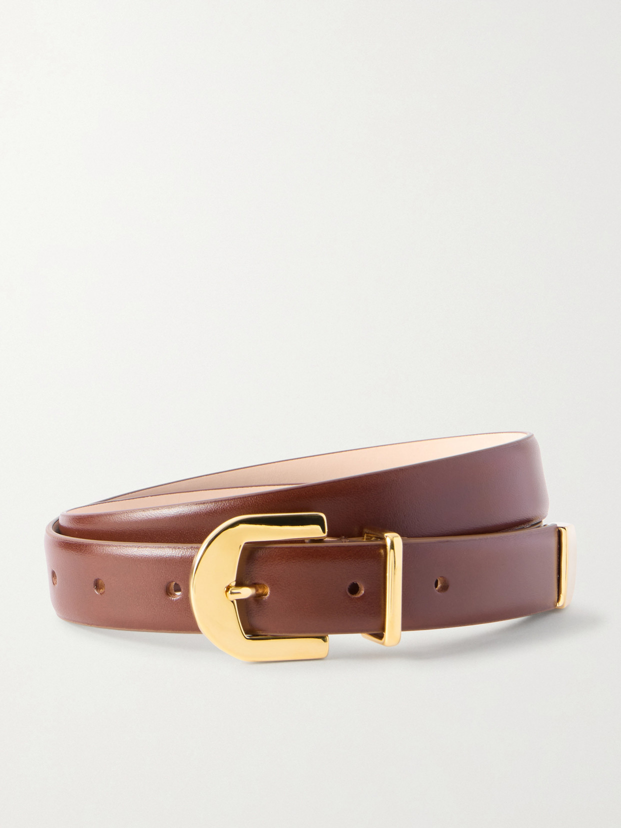 Dehanche Indus Leather Belt In Brown
