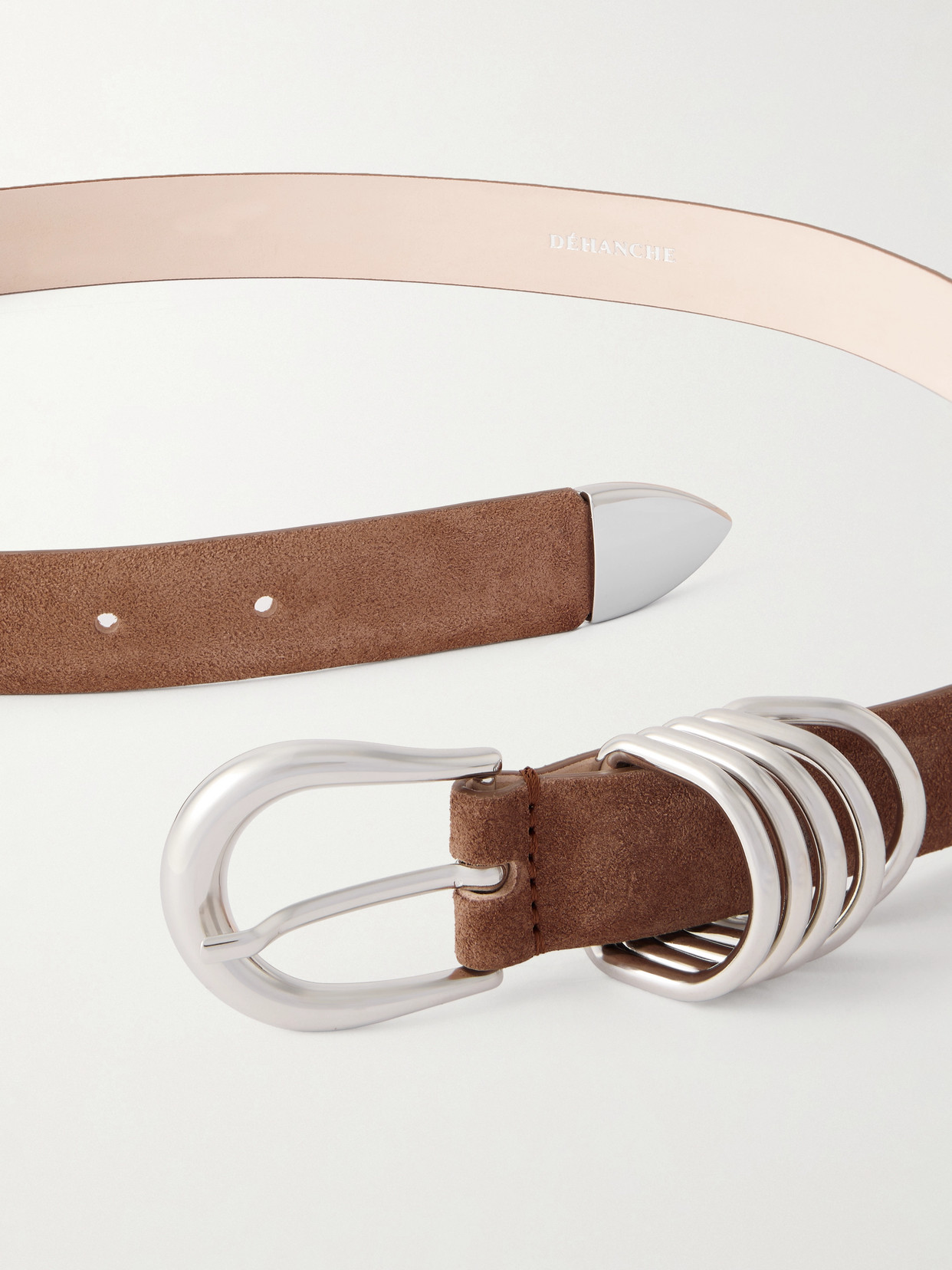Dehanche Hollyhock Suede Waist Belt In Brown